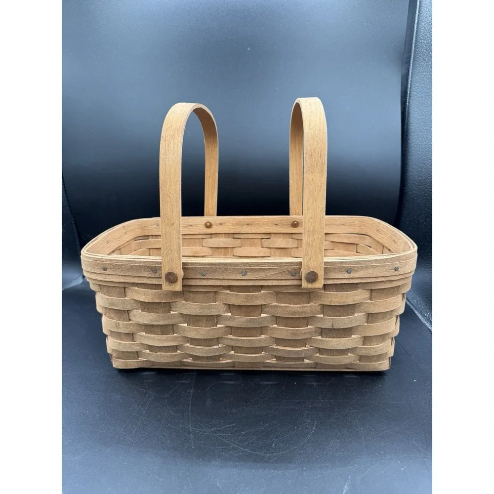 🧺✨ Longaberger 1986 Vintage Large Chore Basket – Made 1 Year Only 🍂🏡